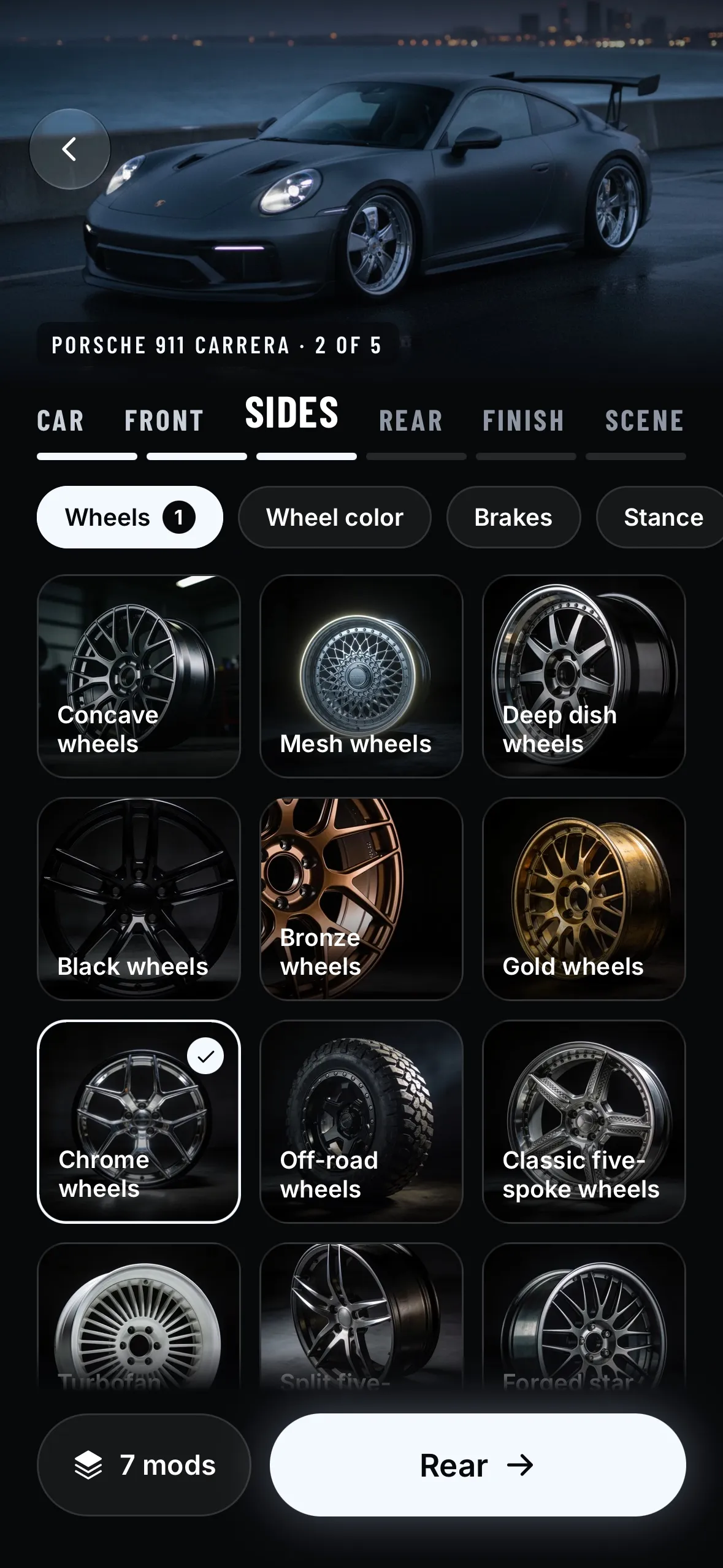 Tuner wheel picker